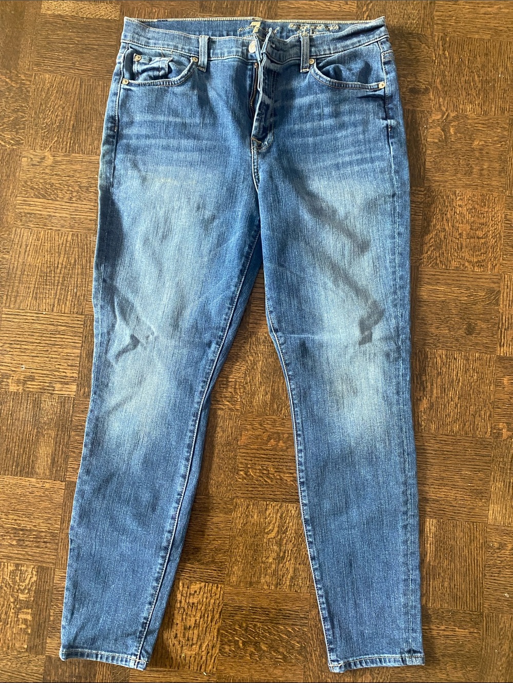 7 For All Mankind Blue Denim Jeans Size 31